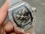 Sonic Factory Richard Mille Crystal Clear RM 055 43mm Crystal Rubber Strap Skeletonized Dial - Image 2