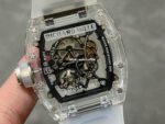 Sonic Factory Richard Mille Crystal Clear RM 055 43mm Crystal Rubber Strap Skeletonized Dial - Image 7