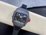 Sonic Factory Richard Mille RM 35-02 43mm Black Carbon Fiber Black Rubber Strap Skeletonized Dial - Image 4