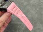 T+ Factory Richard Mille RM35-02 44.5mm Carbon Fiber Pink Rubber Strap Skeletonized Dial - Image 9