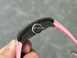 T+ Factory Richard Mille RM35-02 44.5mm Carbon Fiber Pink Rubber Strap Skeletonized Dial - Image 6