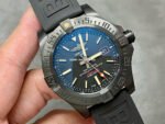 TF Factory Breitling Avenger Blackbird V1731110 BD74 44mm Titanium Rubber Strap Black Dial - Image 2