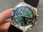 TF Factory Breitling Chronomat 42 AB01343A1L1A1 42mm Steel Rubber Strap Green Dial - Image 3