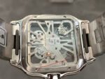 THB Factory Cartier Santos WHSA0015 39.8mm Full Steel Silver Roman Numerals Skeleton Dial - Image 7