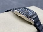 THB Factory Cartier Santos WSSA0037 39.8mm Steel Rubber Strap Roman Numerals Grey Dial - Image 5