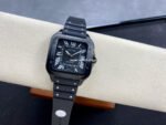 THB Factory Cartier Santos WSSA0039 39.8mm Steel Rubber Strap Roman Numerals Black Dial - Image 4