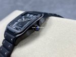 THB Factory Cartier Santos WSSA0039 39.8mm Steel Rubber Strap Roman Numerals Black Dial - Image 6