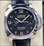 TTF Factory Panerai Luminor Marina 1950 3 Days Automatic PAM01359 Steel Leather Strap Arabic Numerals Black Dial