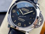 TTF Factory Panerai Luminor Marina 1950 3 Days Automatic PAM01359 Steel Leather Strap Arabic Numerals Black Dial - Image 3