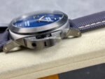 TTF Factory Panerai Luminor Marina PAM 1021 Titanium Textile Strap Arabic Numerals Blue Dial - Image 6