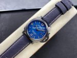 TTF Factory Panerai Luminor Marina PAM 1021 Titanium Textile Strap Arabic Numerals Blue Dial - Image 4
