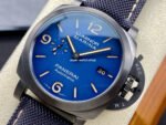 TTF Factory Panerai Luminor Marina PAM 1021 Titanium Textile Strap Arabic Numerals Blue Dial - Image 3