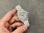TW Factory Chanel J12 H5699 33mm Full White Ceramic Arabic Numerals White Dial - Image 4