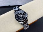 TW Factory Chanel Quartz J12 H1625 33mm Full Black Ceramic Diamond Black Dial - Image 4