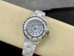 TW Factory Chanel Quartz J12 H5703 33mm Full White Ceramic Diamond White Dial - Image 5