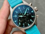TW Factory IWC Pilot Chronograph IW388108 41mm Titanium Rubber Strap Blue Arabic Numerals Black Dial - Image 2