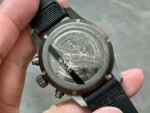 TW Factory IWC Pilot Chronograph Top Gun IW388106 41mm Titanium Textile Strap White Arabic Numerals Black Dial - Image 7