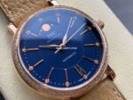 TW Factory IWC Portofino Midsize Automatic Moonphase IW459006 37.1mm Rose Gold Leather Strap Blue Dial - Image 2