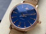 TW Factory IWC Portofino Midsize Automatic Moonphase IW459006 37.1mm Rose Gold Leather Strap Blue Dial - Image 3