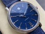 TW Factory IWC Portofino Midsize Automatic Moonphase IW459006 37.1mm Steel Leather Strap Blue Dial - Image 2