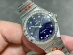 TW Factory Omega Constellation Quartz 131.10.25.60.53.001 27mm Diamond Bezel Full Steel Diamond Gypsophila Blue Dial - Image 2