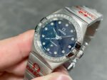 TW Factory Omega Constellation Quartz 131.10.25.60.53.001 27mm Diamond Bezel Full Steel Diamond Gypsophila Blue Dial - Image 4