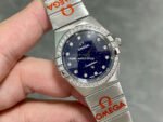 TW Factory Omega Constellation Quartz 131.10.25.60.53.001 27mm Diamond Bezel Full Steel Diamond Gypsophila Blue Dial - Image 3