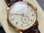 TW Factory Patek Philippe Calatrava 5022R-010 40mm Rose Gold Calfskin Strap Arabic Numerals White Dial - Image 2