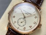 TW Factory Patek Philippe Calatrava 5022R-010 40mm Rose Gold Calfskin Strap Arabic Numerals White Dial - Image 3