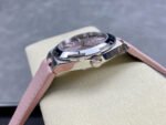 TW Factory Vacheron Constantin women's model 4605V/200A-B971 35mm Steel Leather Strap Pink Dial - Image 6