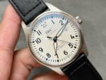 V7 Factory IWC Pilot Mark XVIII IW327012 40mm Steel Leather Strap Arabic Numerals White Dial - Image 2