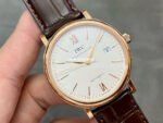 V7 Factory IWC Portofino Automatic IW356302 40mm Rose Gold Leather Strap Roman Numerals White Dial - Image 2
