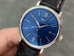 V7 Factory IWC Portofino Automatic IW356512 40mm White Gold Leather Strap Roman Numerals Blue Dial - Image 3