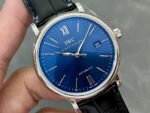 V7 Factory IWC Portofino Automatic IW356512 40mm White Gold Leather Strap Roman Numerals Blue Dial - Image 2