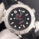 VS Factory Omega Seamaster Diver 300M 210.32.42.20.01.002 42mm Steel Rubber Strap Black Dial - Image 2
