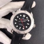 VS Factory Omega Seamaster Diver 300M 210.32.42.20.01.002 42mm Steel Rubber Strap Black Dial - Image 4