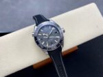 VS Factory Omega Seamaster Planet Ocean 215.32.44.21.01.002 43.5mm Black Rubber Strap Arabic Numerals Grey Dial - Image 4