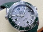 VS Factory Omega Seamaster Planet Ocean 215.32.44.21.06.001 43.5mm Green Rubber Strap Arabic Numerals Grey Dial - Image 2