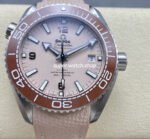 VS Factory Omega Seamaster Planet Ocean 215.32.44.21.09.001 43.5mm Pink Rubber Strap Arabic Numerals Pink Dial