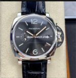 VS Factory Panerai Luminor Due PAM 01250 42mm Steel Leather Strap Black Dial