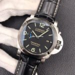 VS Factory Panerai Luminor Marina 1950 3 Days PAM 01312 Steel Leather Strap Black Dial - Image 4