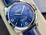 VS Factory Panerai Luminor Marina PAM 01313 44mm Steel Leather Strap Blue Dial - Image 2