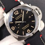VS Factory Panerai Luminor PAM 01025  44mm Steel Canvas Strap Black Dial - Image 2