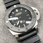 VS Factory Panerai Luminor Submersible 1950 3 Days PAM00389 47mm Titanium Black Rubber Strap Black Dial - Image 2