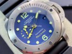 VS Factory Panerai Luminor Submersible GMT PAM 00719 47mm Titanium Black Rubber Strap Blue Dial - Image 2