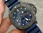 VS Factory Panerai Submersible Quarantaquattro PAM 01232 44mm Carbon Fiber Rubber Strap Blue Dial - Image 2