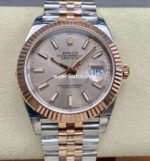 VS Factory Rolex Datejust 126331-0010 41mm Half Rose Gold Pink Dial Jubilee