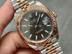 VS Factory Rolex Datejust 126331-0020 41mm Half Rose Gold Slate Motif Grey Dial Jubilee - Image 2