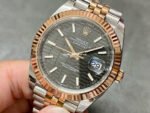 VS Factory Rolex Datejust 126331-0020 41mm Half Rose Gold Slate Motif Grey Dial Jubilee - Image 3