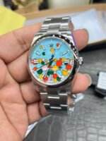 VS Factory Rolex Oyster Perpetual 126000-0009 36mm Bubbles Fringed Blue Dial - Image 3